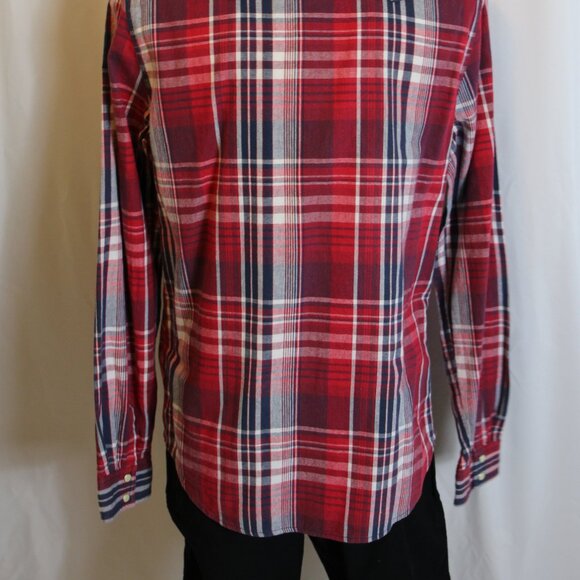 Levi's Modern Fit Button-down Western Plaid Shirt Men's Medium - Picture 6 of 8